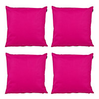 Veeva Indoor Outdoor Cushion Set of 4 Pink Water Resistant Cushions