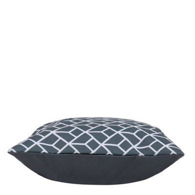 Veeva Indoor Outdoor Cushion Set of 4 Slate Grey Water Resistant Cushions