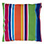 Veeva Indoor Outdoor Cushion Set of 4 Technicolour Stripe Water Resistant Cushions