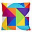 Veeva Indoor Outdoor Cushion Technicolour Geometric Water Resistant Cushions