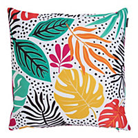 Veeva Indoor Outdoor Cushion Yellow Palm Water Resistant Cushions