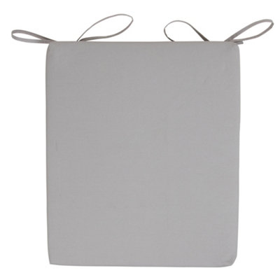 Veeva Indoor Outdoor Seat Cushion Pad Grey DIY at B&Q