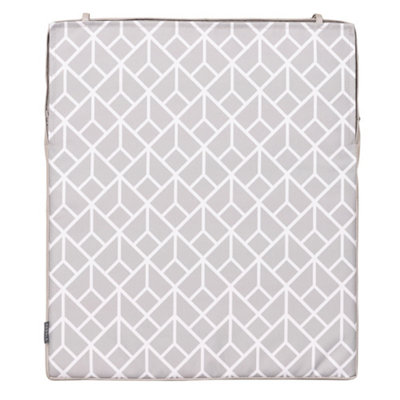Veeva Indoor Outdoor Seat Cushion Pad Grey DIY at B&Q
