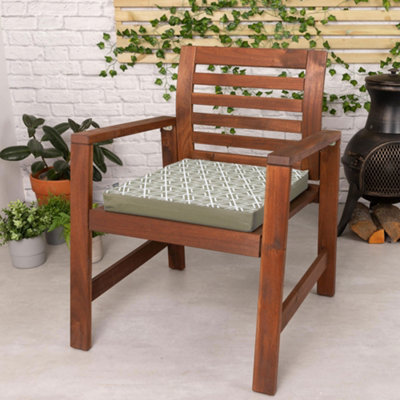 Veeva Indoor Outdoor Seat Cushion Pad Olive Green