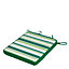 Veeva Indoor Outdoor Seat Cushion Pad Set of 2 Green Stripe