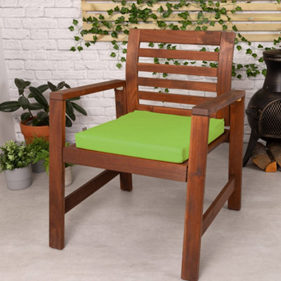 Veeva Indoor Outdoor Seat Cushion Pad Set of 2 Lime Green