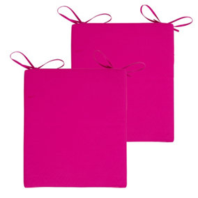 Veeva Indoor Outdoor Seat Cushion Pad Set of 2 Pink