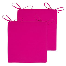 Veeva Indoor Outdoor Seat Cushion Pad Set of 2 Pink
