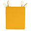 Veeva Indoor Outdoor Seat Cushion Pad Set of 2 Yellow