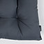 Veeva Indoor Outdoor Seat Cushion Pad Set of 4 Slate Grey