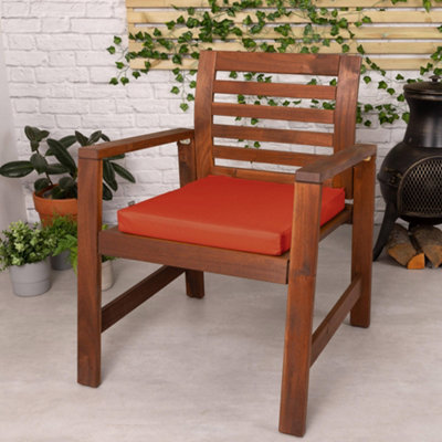 Veeva Indoor Outdoor Seat Cushion Pad Set of 4 Terracotta