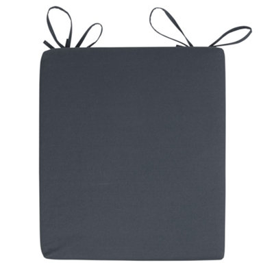 Veeva Indoor Outdoor Seat Cushion Pad Slate Grey DIY at B&Q