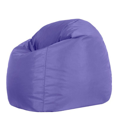 Veeva Kids Classic Bean Bag Chair Purple Childrens Bean Bags | DIY at B&Q