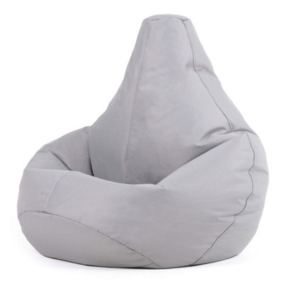 Veeva Kids High Back Bean Bag Grey Indoor Outdoor Childrens Bean Bags