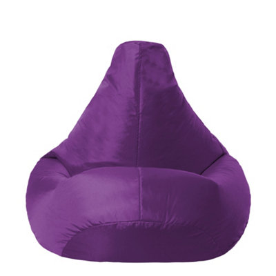 Veeva Kids High Back Bean Bag Purple Indoor Outdoor Childrens Bean Bags ...