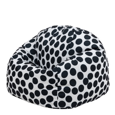 Black and white bean bag chair discount