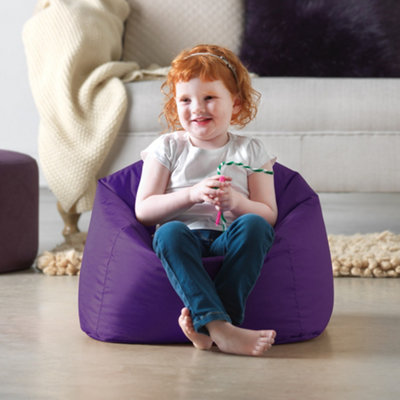 Veeva Kids Toddler Bean Bag Chair Purple Childrens Bean Bags DIY at B Q