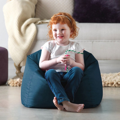 Veeva Kids Toddler Bean Bag Chair Teal Green Childrens Bean Bags DIY at B Q