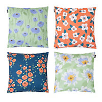 Veeva Meadow Print Set of 4 Outdoor Cushion - Collection Two