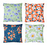 Veeva Meadow Print Set of 4 Outdoor Cushion - Collection Two