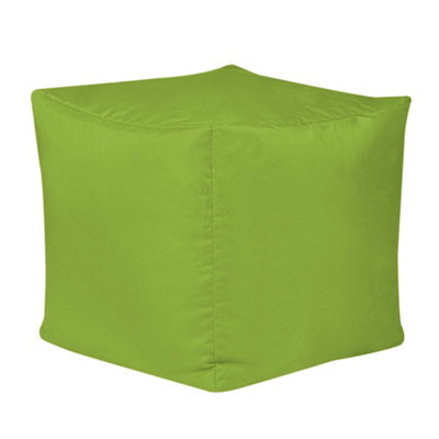 Veeva Outdoor Bean Cube Lime Green Bean Bag Pouffe DIY at B&Q