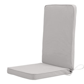 Veeva Outdoor High Back Seat Cushion Grey