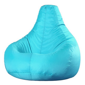 Veeva Recliner Indoor Outdoor Bean Bag Aqua Blue Bean Bag Chair