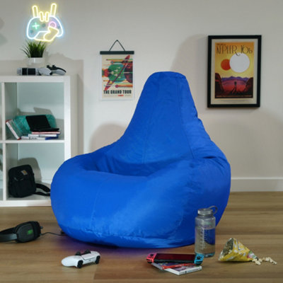 Veeva Recliner Indoor Outdoor Bean Bag Blue Bean Bag Chair
