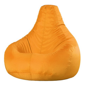 Veeva Recliner Indoor Outdoor Bean Bag Ochre Yellow Bean Bag Chair