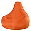 Veeva Recliner Indoor Outdoor Bean Bag Orange Bean Bag Chair