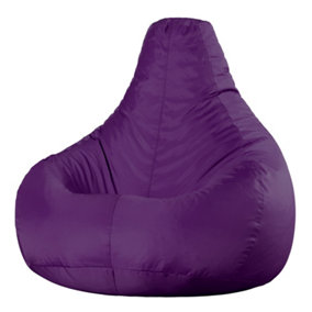 Veeva Recliner Indoor Outdoor Bean Bag Purple Bean Bag Chair