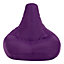 Veeva Recliner Indoor Outdoor Bean Bag Purple Bean Bag Chair