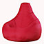 Veeva Recliner Indoor Outdoor Bean Bag Red Bean Bag Chair