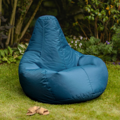 Veeva Recliner Indoor Outdoor Bean Bag Teal Green Bean Bag Chair