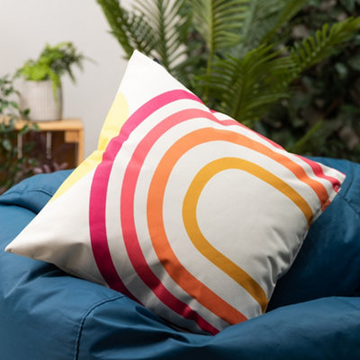 Veeva Soleil Collection Sun and Rainbow Set of 4 Soleil Outdoor Cushion  - Collection One