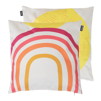 Veeva Sun and Rainbow Soleil Set of 2 Outdoor Cushion