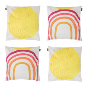 Veeva Sun and Rainbow Soleil Set of 4 Outdoor Cushion