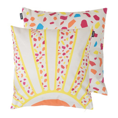 Veeva Sun and Terazzo Soleil Set of 2 Outdoor Cushion