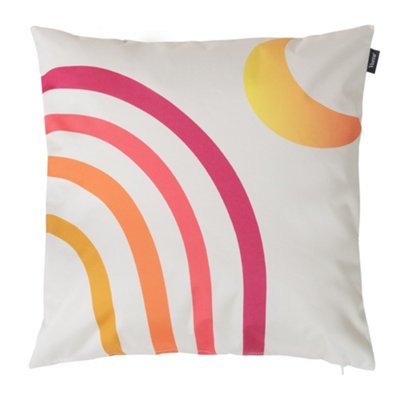 Veeva Sunset and Rainbow Soleil Set of 4 Outdoor Cushion