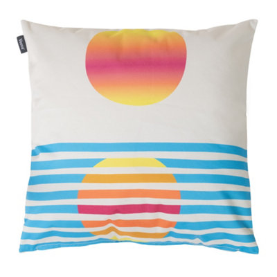 Veeva Sunset and Rainbow Soleil Set of 4 Outdoor Cushion