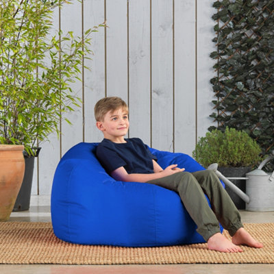 Veeva Teen Bean Bag Chair Blue Childrens Bean Bags DIY at B&Q
