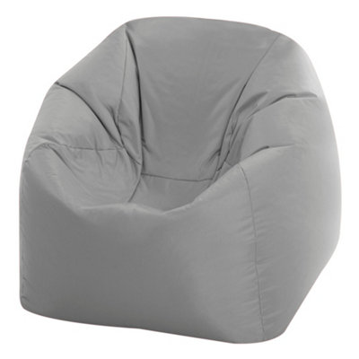 Veeva Teen Bean Bag Chair Grey Childrens Bean Bags DIY at B&Q