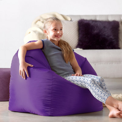 Veeva Teen Bean Bag Chair Purple Childrens Bean Bags
