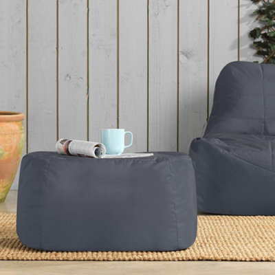 Veeva Vista Indoor Outdoor Bean Bag Table Charcoal Grey