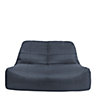 Veeva Vista Outdoor Sofa Bean Bag Chair Charcoal Grey 2-Seater Bean Bags