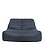 Veeva Vista Outdoor Sofa Bean Bag Chair Charcoal Grey 2-Seater Bean Bags