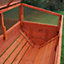 Veg-Trough Large Wooden Raised Vegetable Bed Planter with Polycarbonate Cold Frame