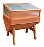 Veg-Trough Medium Wooden Raised Vegetable Bed Planter with Polycarbonate Cold Frame