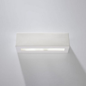 Vega Ceramic & Glass White 1 Light Classic Wall Light
