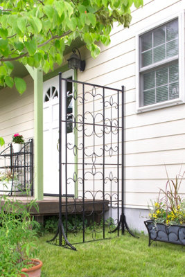 VegTrug Decorative Garden Fence Black